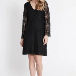 Ana Alcazar Tuniek Jurk Sanice Zwart