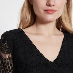 Ana Alcazar Tuniek Jurk Sanice Zwart -Goedkope Mooie Kled Winkel 2694 046953 100 20