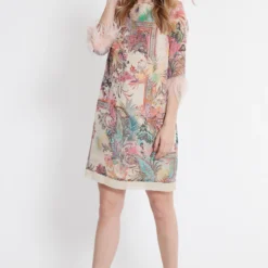 Ana Alcazar Mouw Jurk Sekory Beige