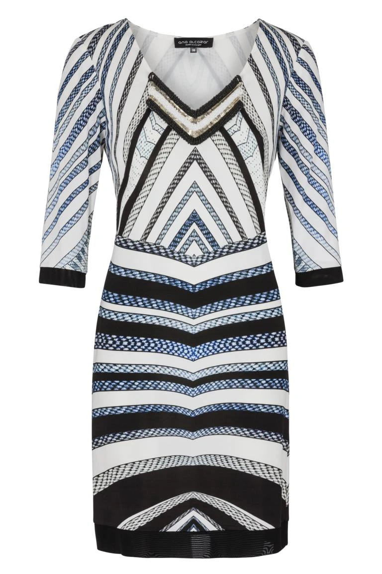 Ana Alcazar Grafische Jurk Gluesty 5 Ana Alcazar Grafische Jurk Gluesty - Afbeelding 5