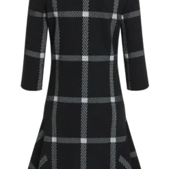 Ana Alcazar Strip Jurk Paloa Zwart -Goedkope Mooie Kled Winkel ana alcazar 046679 2623 100 b 1