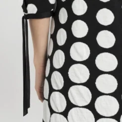 Ana Alcazar Mouw Jurk Palmara Zwart-Wit -Goedkope Mooie Kled Winkel ana alcazar 046698 2628 100 5