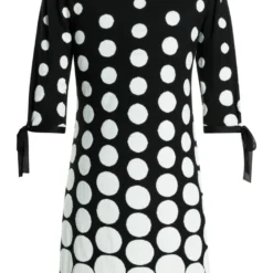 Ana Alcazar Mouw Jurk Palmara Zwart-Wit -Goedkope Mooie Kled Winkel ana alcazar 046698 2628 100 6