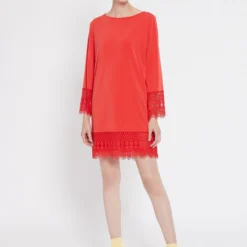 Ana Alcazar Lange Mouwen Jurk Saorea Rood