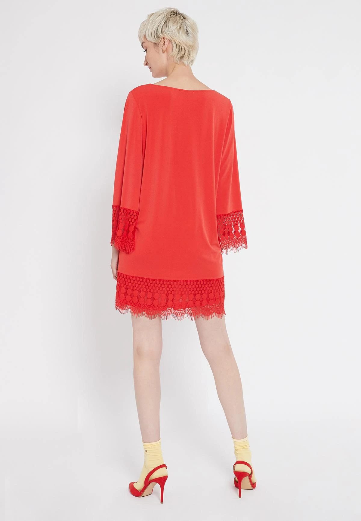 Ana Alcazar Lange Mouwen Jurk Saorea Rood 3 Ana Alcazar Lange Mouwen Jurk Saorea Rood - Afbeelding 3