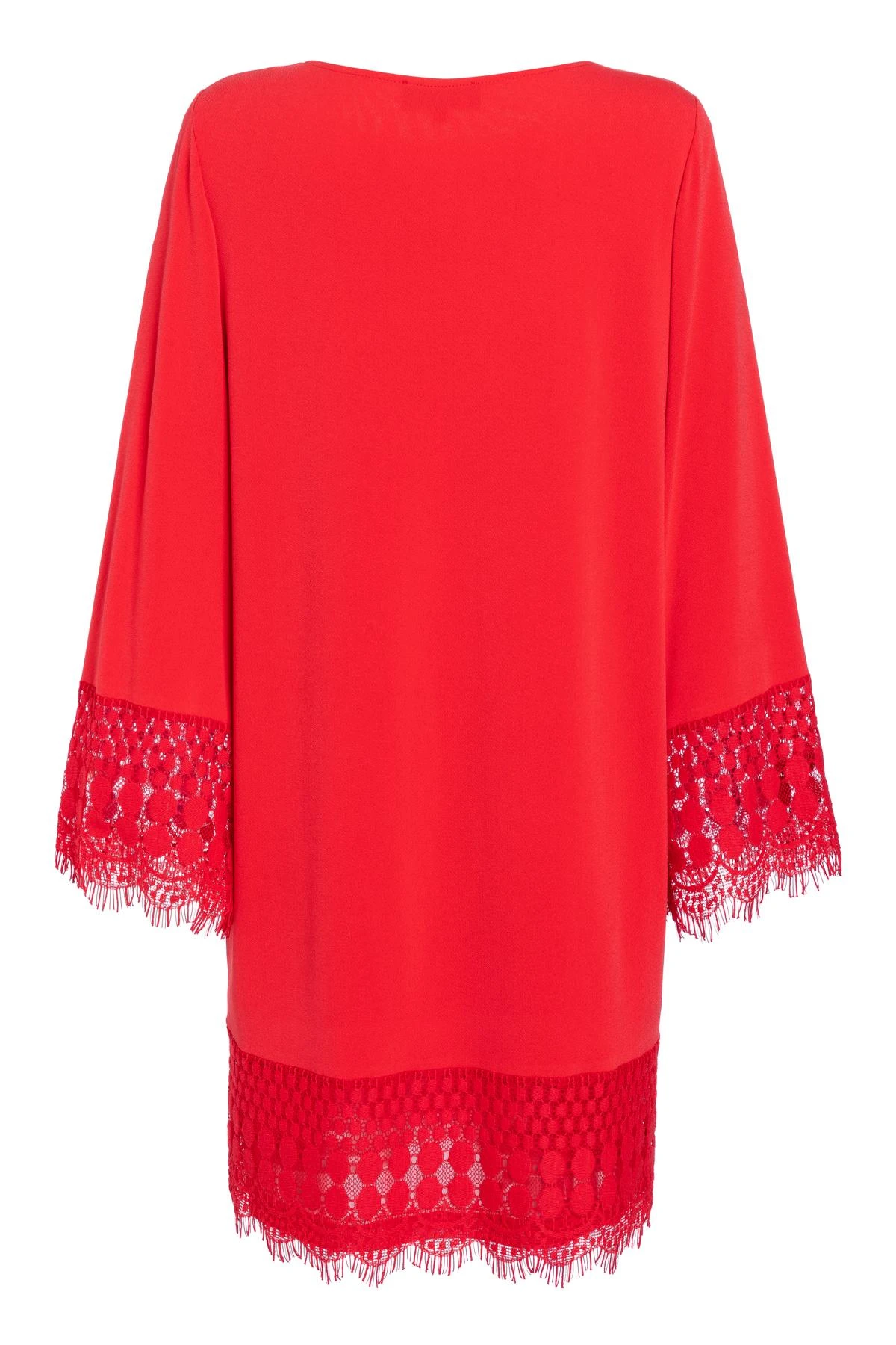 Ana Alcazar Lange Mouwen Jurk Saorea Rood 5 Ana Alcazar Lange Mouwen Jurk Saorea Rood - Afbeelding 5