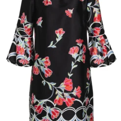 Ana Alcazar Mouw Jurk Sefyme Zwart -Goedkope Mooie Kled Winkel ana alcazar 047006 2703 100 a