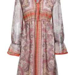 Ana Alcazar Ruche Mouw Jurk Semesta 13 Ana Alcazar Ruche Mouw Jurk Semesta -Goedkope Mooie Kled Winkel ana alcazar 047036 2709 1