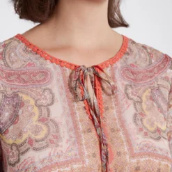 Ana Alcazar Ruche Mouw Jurk Semesta 10 Ana Alcazar Ruche Mouw Jurk Semesta -Goedkope Mooie Kled Winkel ana alcazar 047036 2709 5