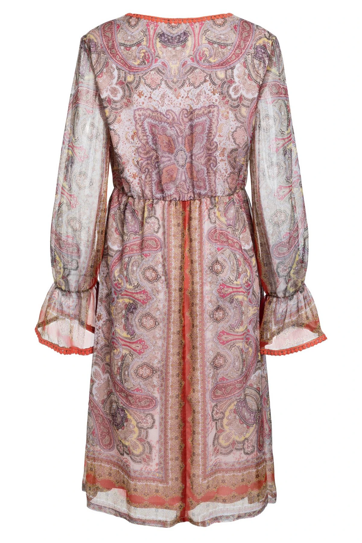 Ana Alcazar Ruche Mouw Jurk Semesta 6 Ana Alcazar Ruche Mouw Jurk Semesta - Afbeelding 6