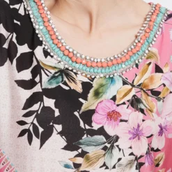 Ana Alcazar Korte Mouw Jurk Shepsy -Goedkope Mooie Kled Winkel ana alcazar 047077 2718 5