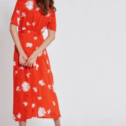 Ana Alcazar Midi Jurk Taxyne 8 Ana Alcazar Midi Jurk Taxyne -Goedkope Mooie Kled Winkel ana alcazar 047199 2751 4