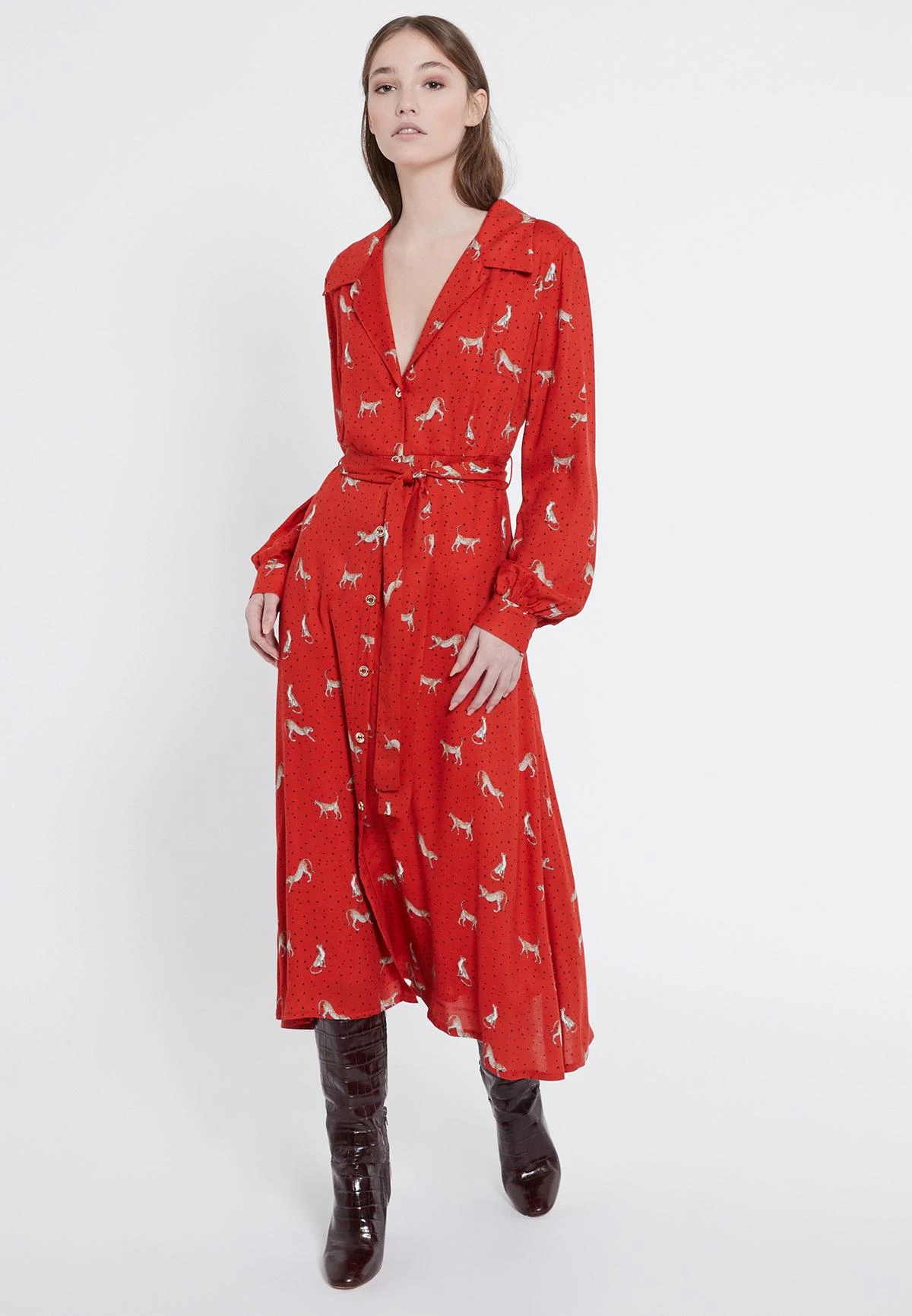 Ana Alcazar Midi Jurk Vabora 1 Ana Alcazar Midi Jurk Vabora