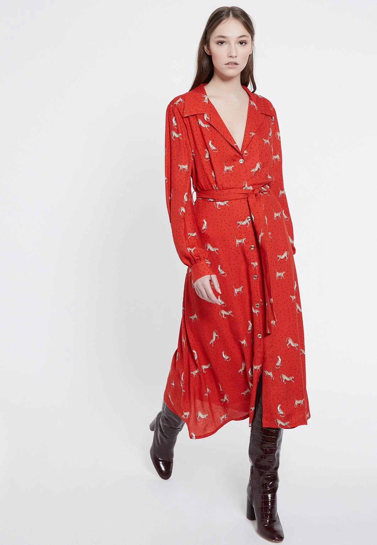 Ana Alcazar Midi Jurk Vabora 2 Ana Alcazar Midi Jurk Vabora - Afbeelding 2