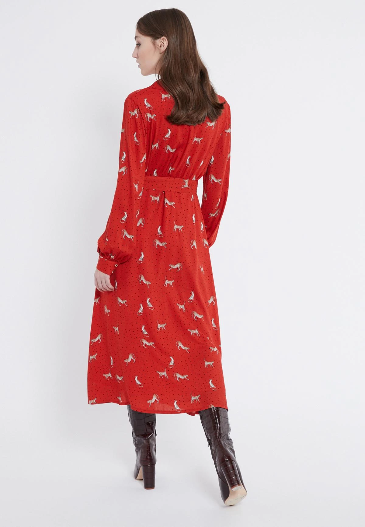 Ana Alcazar Midi Jurk Vabora 3 Ana Alcazar Midi Jurk Vabora - Afbeelding 3