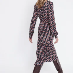 Ana Alcazar Midi Jurk Vabunea Bruin -Goedkope Mooie Kled Winkel ana alcazar 047325 2790 800 4