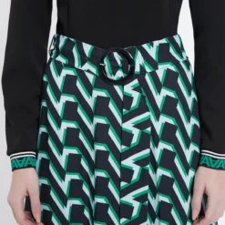 Ana Alcazar Mix Jurk Vabury Groen -Goedkope Mooie Kled Winkel ana alcazar 047328 2790 400 6