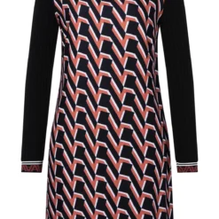 Ana Alcazar A-Lijn Jurk Vabumis Bruin -Goedkope Mooie Kled Winkel ana alcazar 047329 2790 800 1