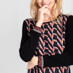 Ana Alcazar A-Lijn Jurk Vabumis Bruin -Goedkope Mooie Kled Winkel ana alcazar 047329 2790 800 5