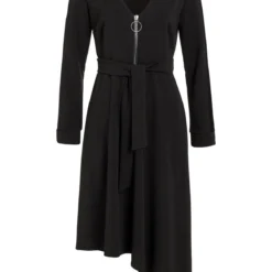 Ana Alcazar Zip Jurk Vafery Zwart -Goedkope Mooie Kled Winkel ana alcazar 047362 2797 100 1