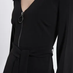 Ana Alcazar Zip Jurk Vafery Zwart -Goedkope Mooie Kled Winkel ana alcazar 047362 2797 100 6