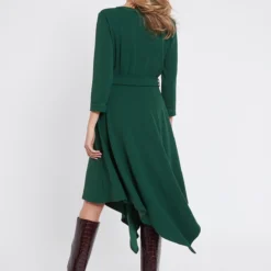 Ana Alcazar Riem Jurk Vafetos Groen -Goedkope Mooie Kled Winkel ana alcazar 047366 2797 400 4