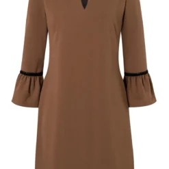 Ana Alcazar A-Lijn Jurk Vafemis Bruin -Goedkope Mooie Kled Winkel ana alcazar 047367 2797 800 1