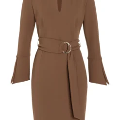 Ana Alcazar Strakke Jurk Vafewis Bruin 13 Ana Alcazar Strakke Jurk Vafewis Bruin -Goedkope Mooie Kled Winkel ana alcazar 047372 2797 800 1