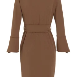 Ana Alcazar Strakke Jurk Vafewis Bruin 12 Ana Alcazar Strakke Jurk Vafewis Bruin -Goedkope Mooie Kled Winkel ana alcazar 047372 2797 800 7