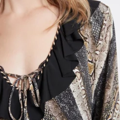 Ana Alcazar Ruches Jurk Vossi -Goedkope Mooie Kled Winkel ana alcazar 047451 2817 910 5