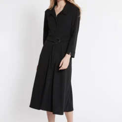 Ana Alcazar Blouse Jurk Waelis Zwart