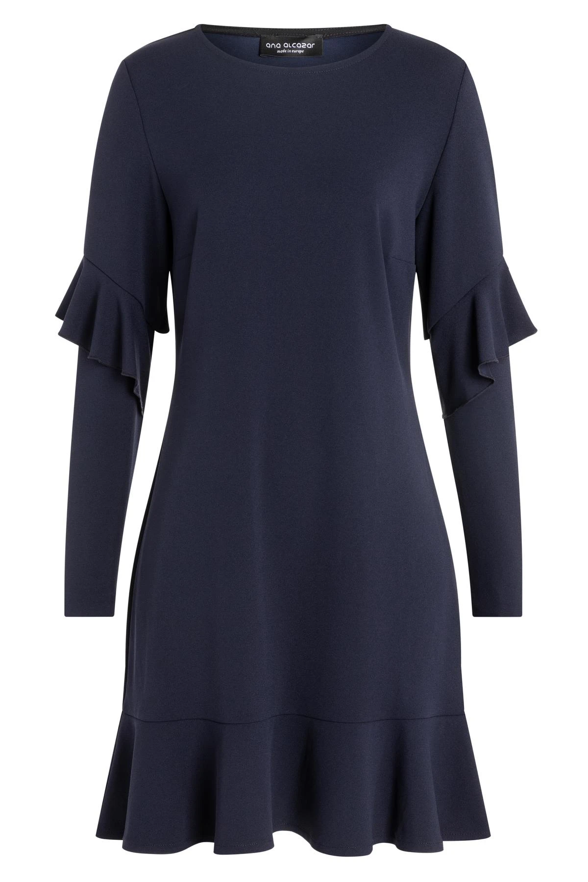 Ana Alcazar Volant Jurk Waisy Blauw 6 Ana Alcazar Volant Jurk Waisy Blauw - Afbeelding 6