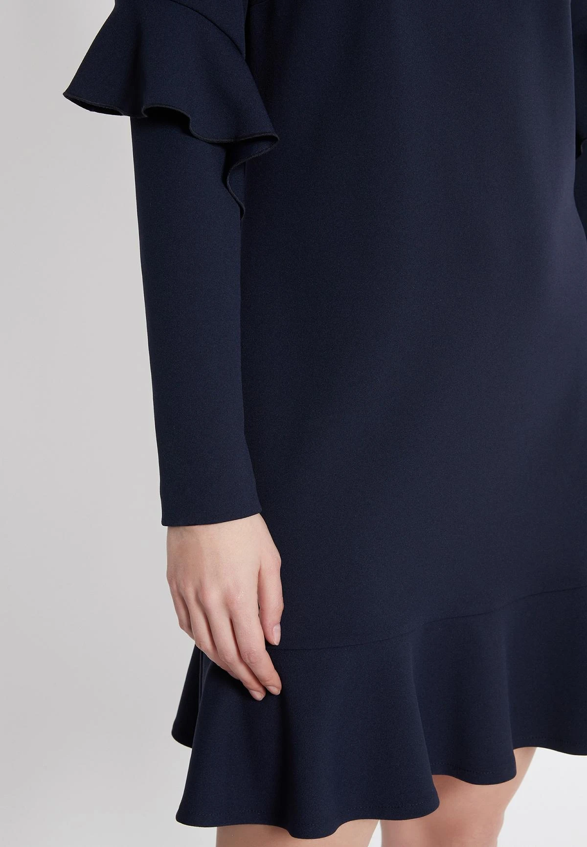 Ana Alcazar Volant Jurk Waisy Blauw 4 Ana Alcazar Volant Jurk Waisy Blauw - Afbeelding 4