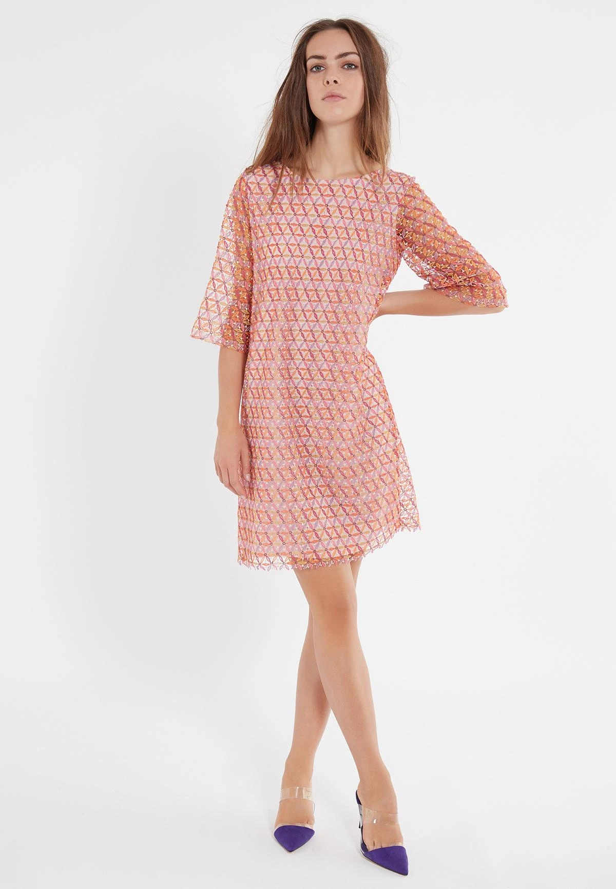 Ana Alcazar Korte Mouwen Jurk Zaso