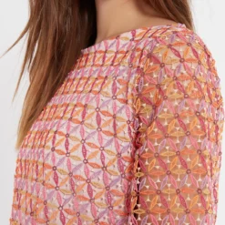 Ana Alcazar Korte Mouwen Jurk Zaso -Goedkope Mooie Kled Winkel ana alcazar 047573 2853 9105