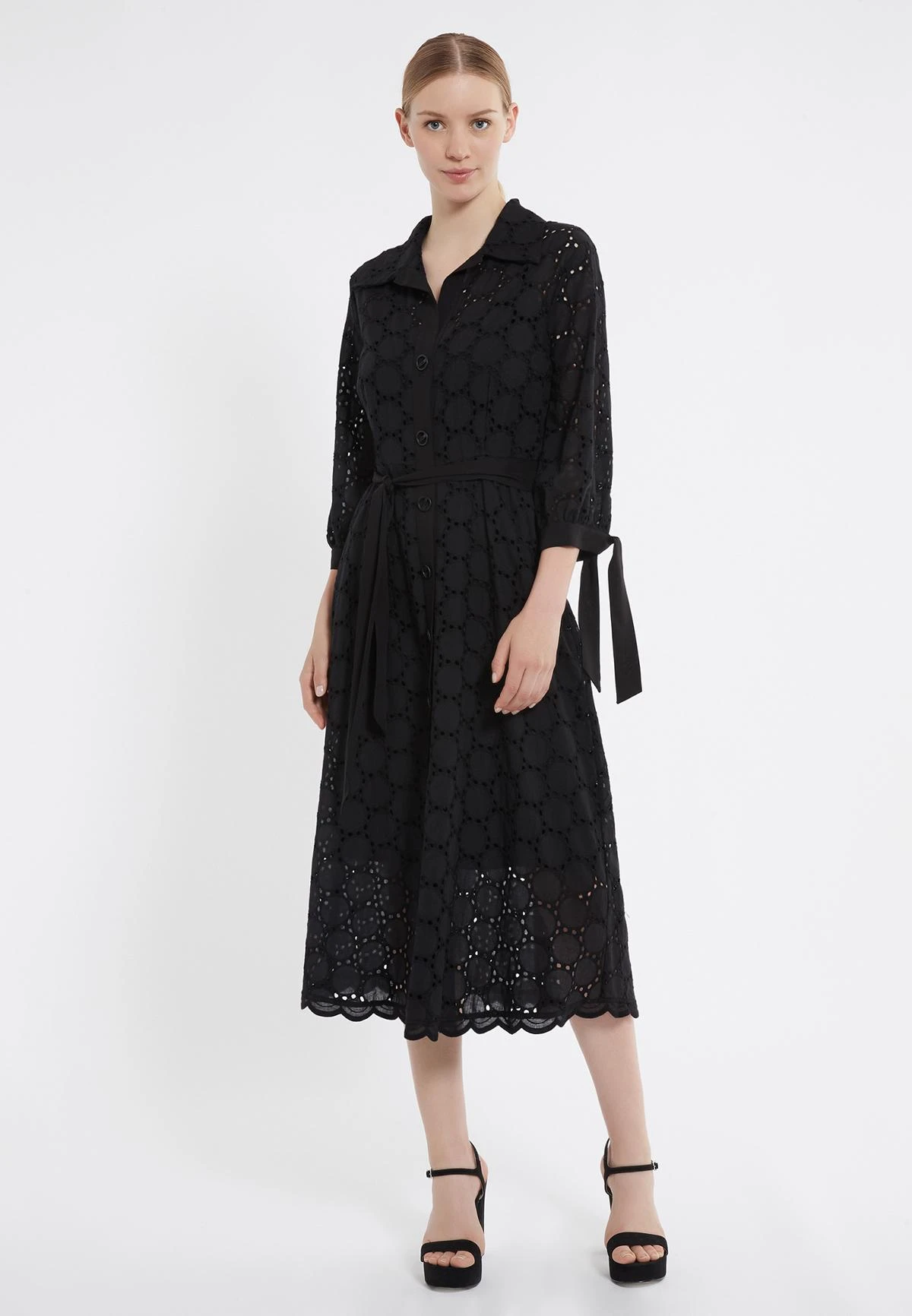 Ana Alcazar Blouse Jurk Zekos Zwart