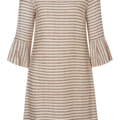 Ana Alcazar Volant Jurk Zemes Donker-Beige 11 Ana Alcazar Volant Jurk Zemes Donker-Beige -Goedkope Mooie Kled Winkel ana alcazar 047621 2866 8081