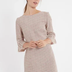 Ana Alcazar Volant Jurk Zemos Licht-Beige 8 Ana Alcazar Volant Jurk Zemos Licht-Beige -Goedkope Mooie Kled Winkel ana alcazar 047621 2866 8083 1