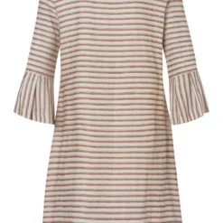 Ana Alcazar Volant Jurk Zemes Donker-Beige 10 Ana Alcazar Volant Jurk Zemes Donker-Beige -Goedkope Mooie Kled Winkel ana alcazar 047621 2866 8086