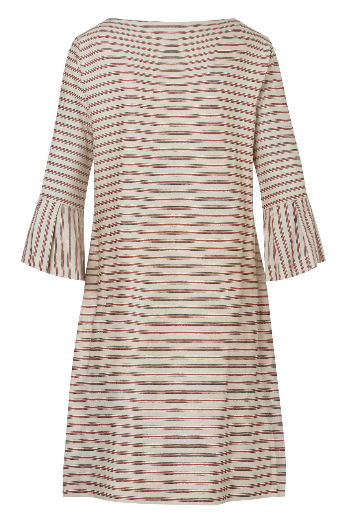 Ana Alcazar Volant Jurk Zemes Donker-Beige 5 Ana Alcazar Volant Jurk Zemes Donker-Beige - Afbeelding 5