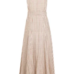 Ana Alcazar Midi Jurk Zemy Donker-Beige 10 Ana Alcazar Midi Jurk Zemy Donker-Beige -Goedkope Mooie Kled Winkel ana alcazar 047622 2866 8086