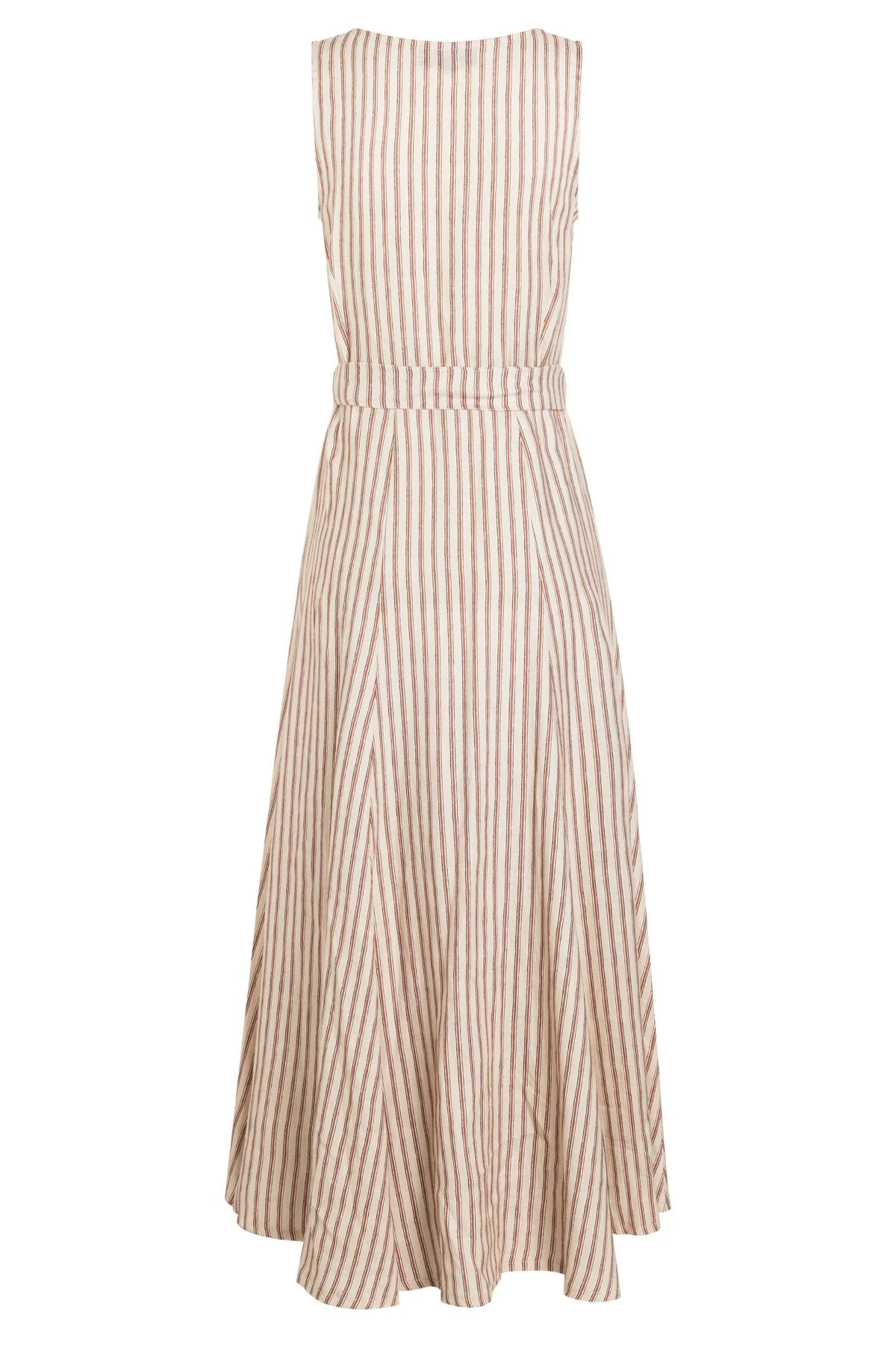 Ana Alcazar Midi Jurk Zemy Donker-Beige 5 Ana Alcazar Midi Jurk Zemy Donker-Beige - Afbeelding 5