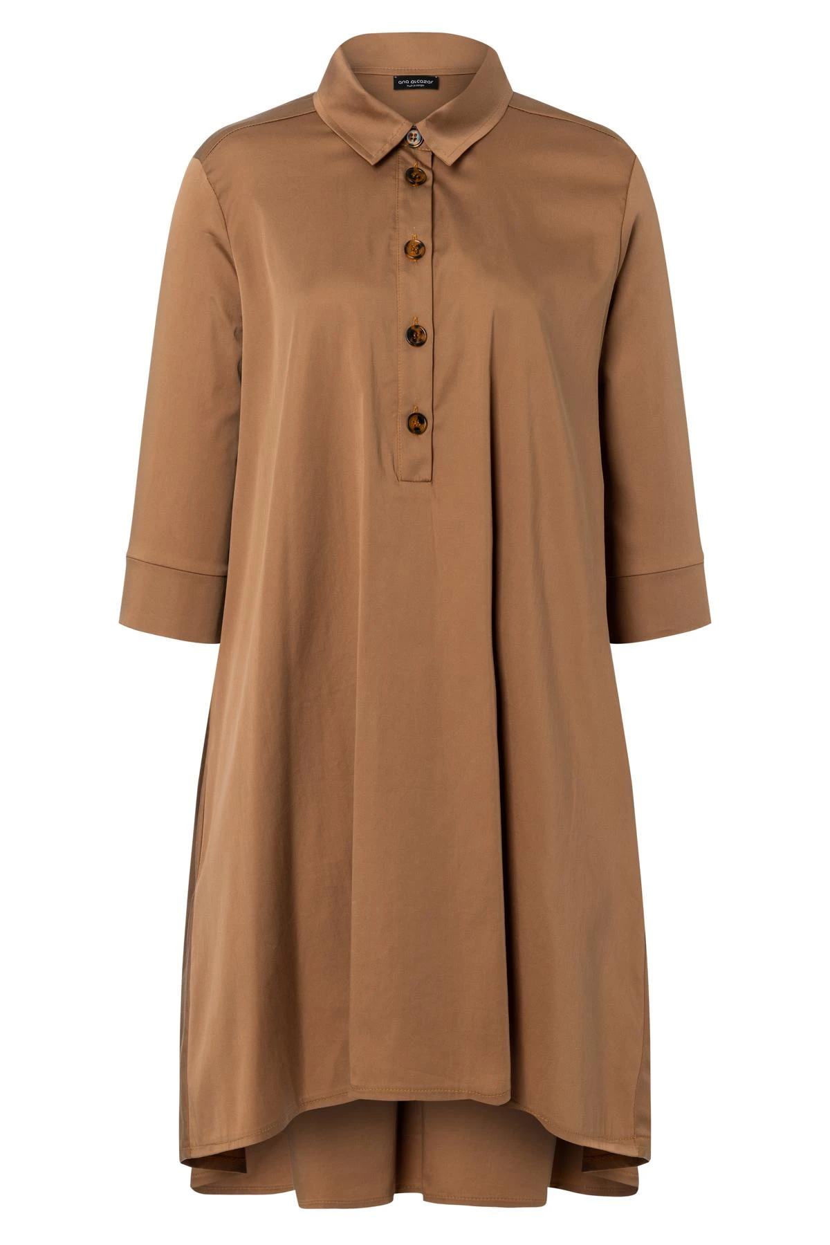 Ana Alcazar Blouse Jurk Zepoa Bruin 7 Ana Alcazar Blouse Jurk Zepoa Bruin - Afbeelding 7