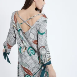 Ana Alcazar Halslijn Jurk Zesmy -Goedkope Mooie Kled Winkel ana alcazar 047644 2873 9104