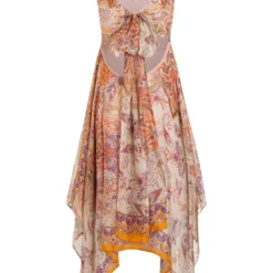 Ana Alcazar Zijden Jurk Zezea Beige -Goedkope Mooie Kled Winkel ana alcazar 047671 2879 8006