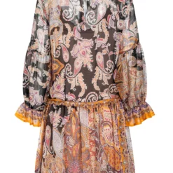 Ana Alcazar Boho Zijden Jurk Zezoy -Goedkope Mooie Kled Winkel ana alcazar 047674 2879 1007