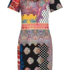 Ana Alcazar Korte Mouwen Jurk Zioly -Goedkope Mooie Kled Winkel ana alcazar 047744 2897 9101