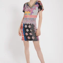 Ana Alcazar Korte Mouwen Jurk Zioly