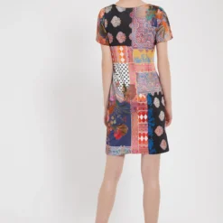 Ana Alcazar Korte Mouwen Jurk Zioly -Goedkope Mooie Kled Winkel ana alcazar 047744 2897 9104