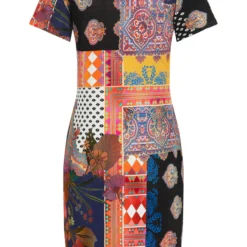 Ana Alcazar Korte Mouwen Jurk Zioly -Goedkope Mooie Kled Winkel ana alcazar 047744 2897 9106